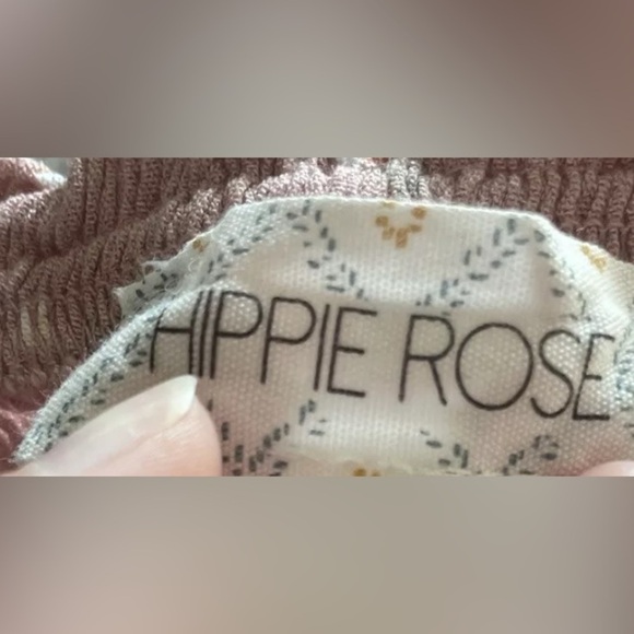 Hippie Rose Juniors Tie-Waist Ditsy Floral Dress, Size M, Multi-Color - Picture 5 of 8